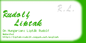 rudolf liptak business card