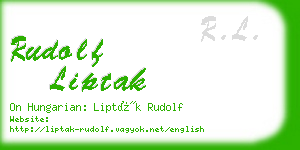 rudolf liptak business card